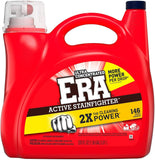Era 2X Ultra Active Stainfighter Liquid Laundry Detergent, 200 fl oz, 146 Loads