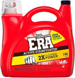 Era 2X Ultra Active Stainfighter Liquid Laundry Detergent, 200 fl oz, 146 Loads
