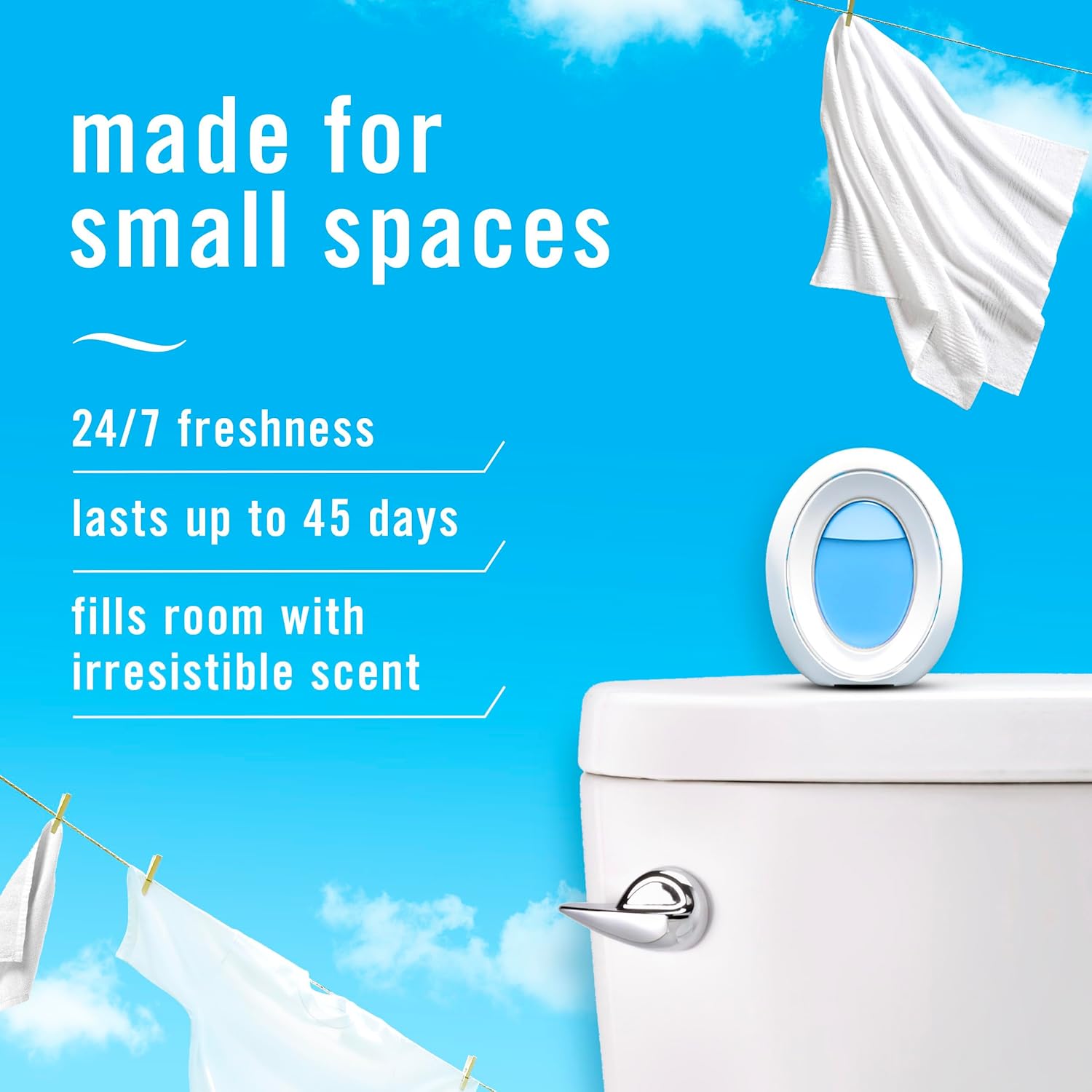 Febreze Small Spaces Air Freshener Linen & Sky, 4ct, 30ml - Ruhaa Store