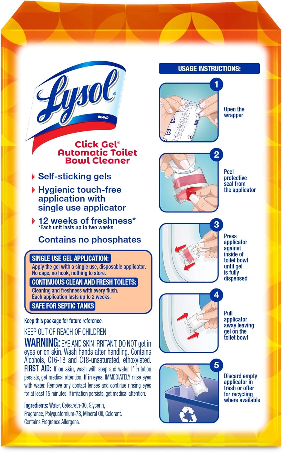 Lysol Click Gel Toilet Bowl Cleaner - Ruhaa Store