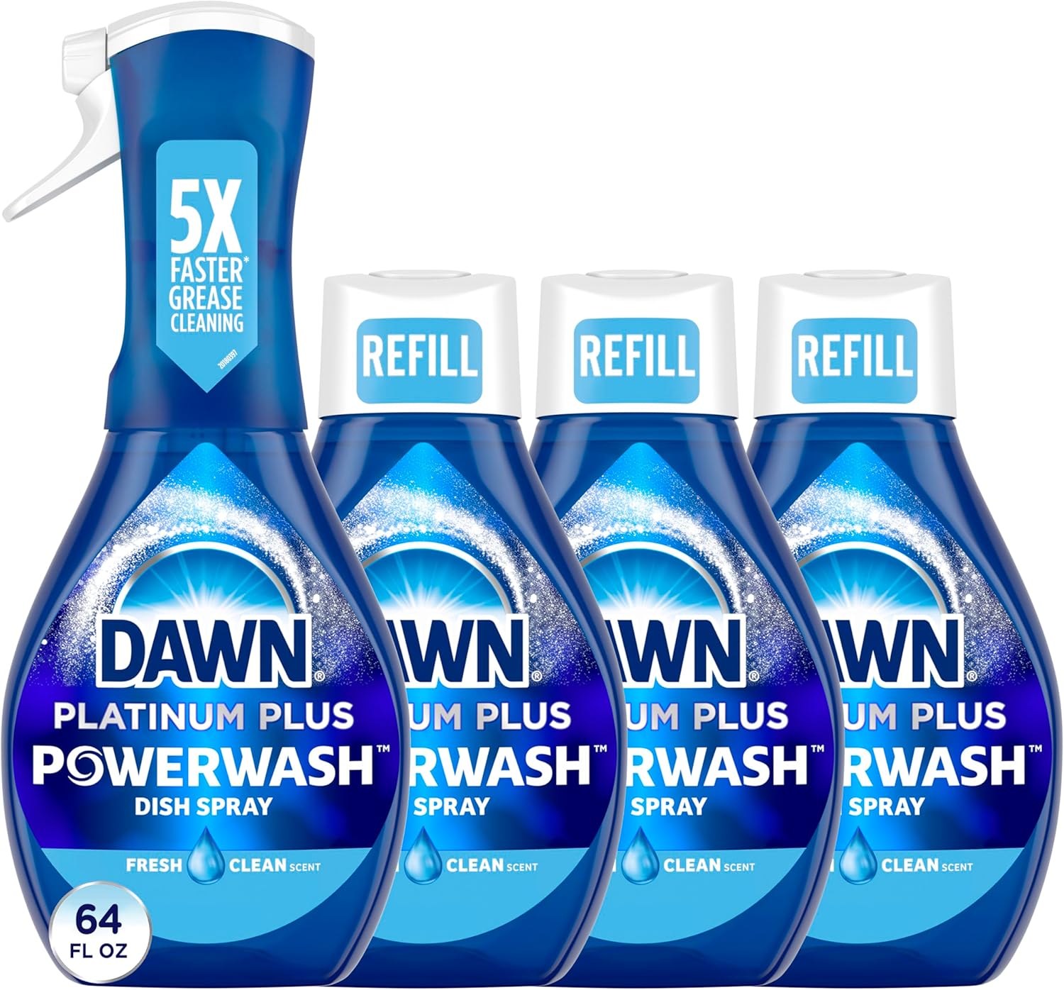 Dawn Platinum Powerwash Dish Spray, & Soap Liquid, (Pack of 4) - Ruhaa Store