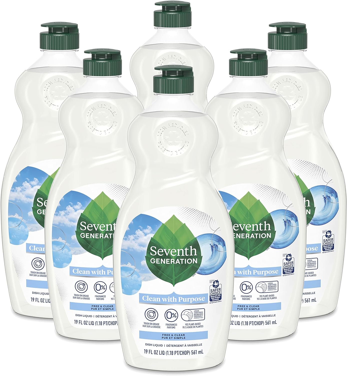 Seventh Generation Dish Liquid Soap (Pack of 6) - Ruhaa Store